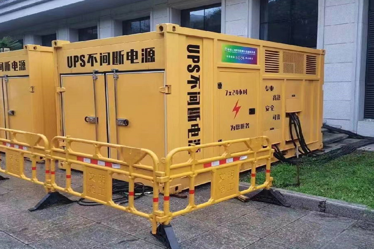 共和发电机租赁施工现场