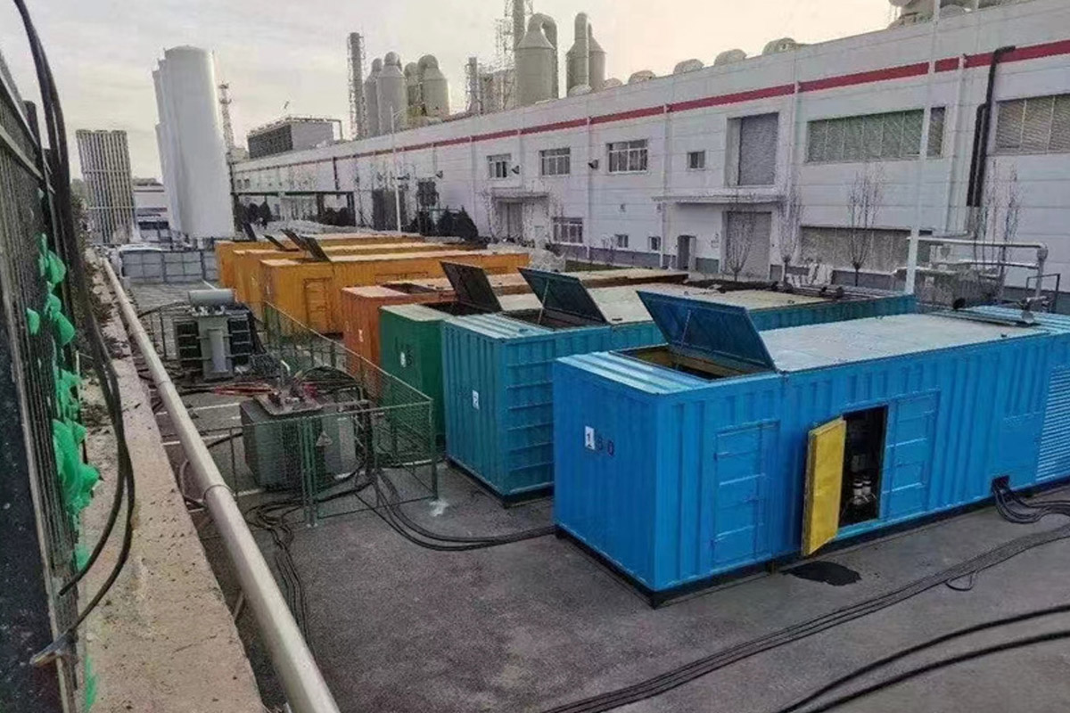 共和发电机租赁施工现场